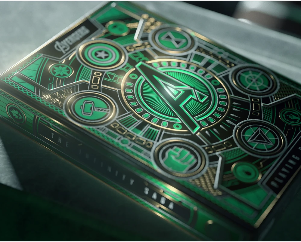 Theory 11 Avengers Žalias Edition The Infinity Saga Theory11 Žaidimo Kortos