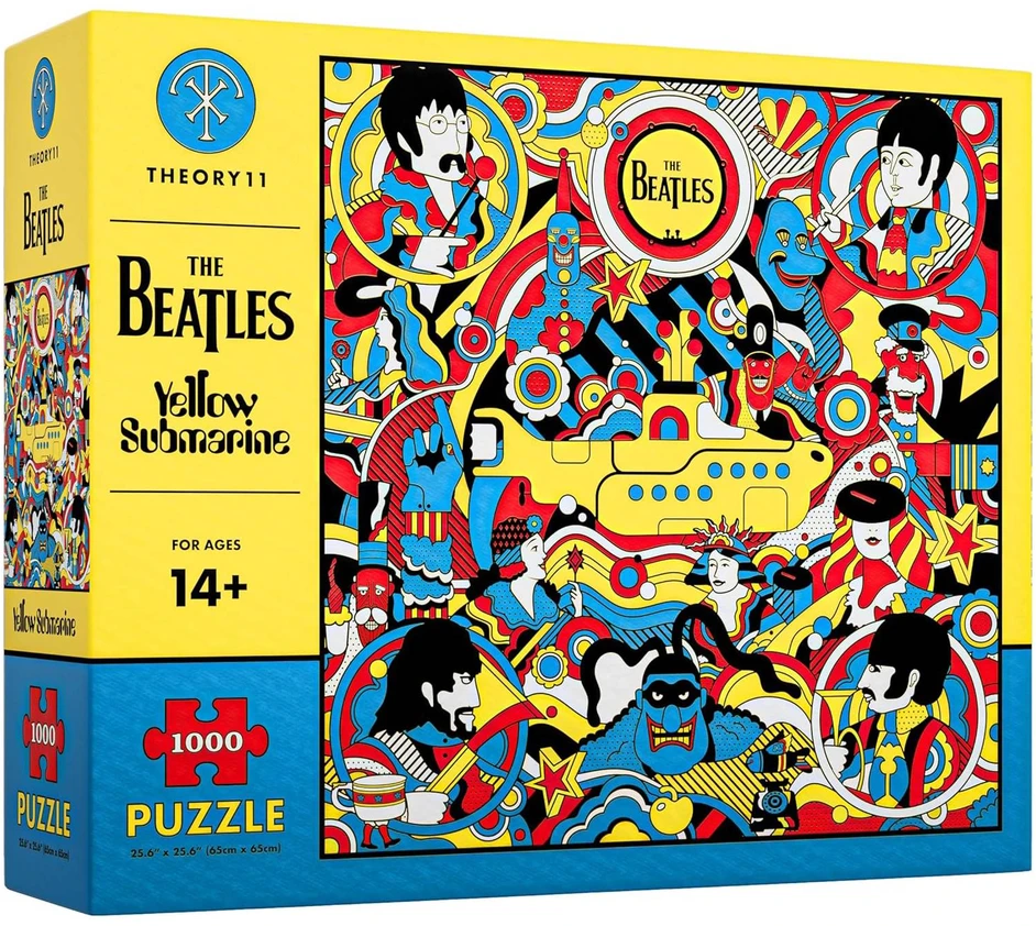 Theory 11 Dėlionė - The Beatles Geltona Submarine 1000 Detalių Dėlionė
