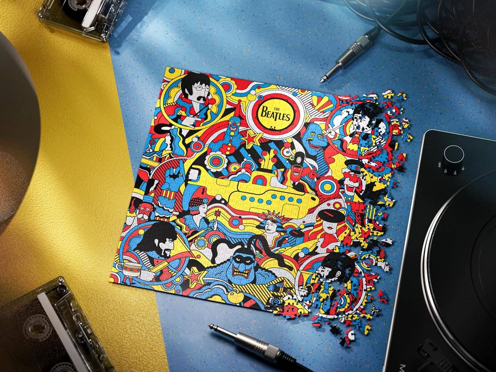 Theory 11 Dėlionė - The Beatles Geltona Submarine 1000 Detalių Dėlionė