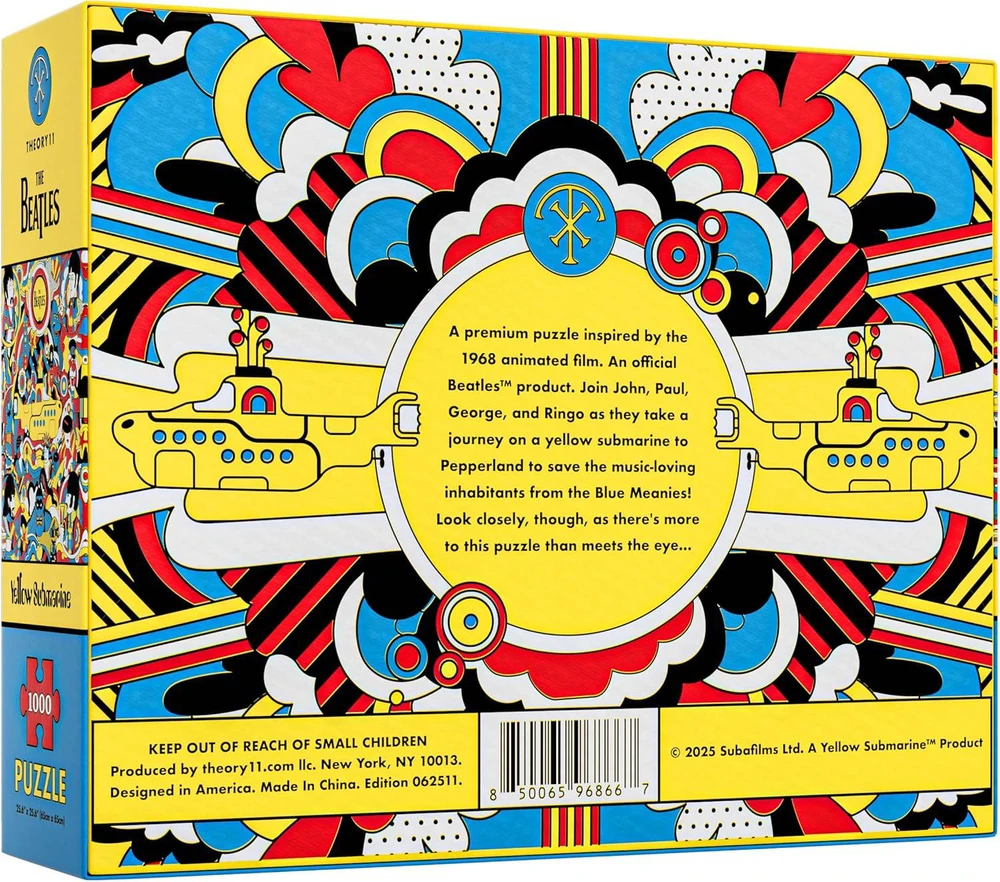 Theory 11 Dėlionė - The Beatles Geltona Submarine 1000 Detalių Dėlionė
