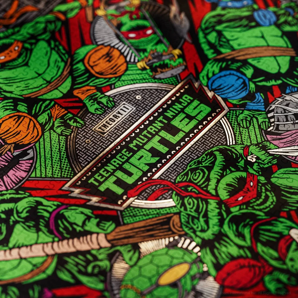 Theory 11 Dėlionė - Theory11 Teenage Mutant Ninja Turtles 1 000 dalių dėlionė 65 × 65 cm