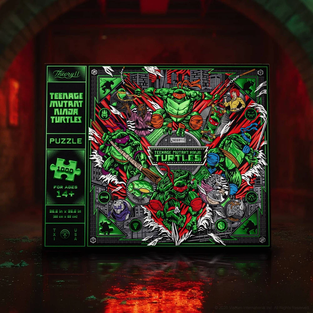 Theory 11 Dėlionė - Theory11 Teenage Mutant Ninja Turtles 1 000 dalių dėlionė 65 × 65 cm