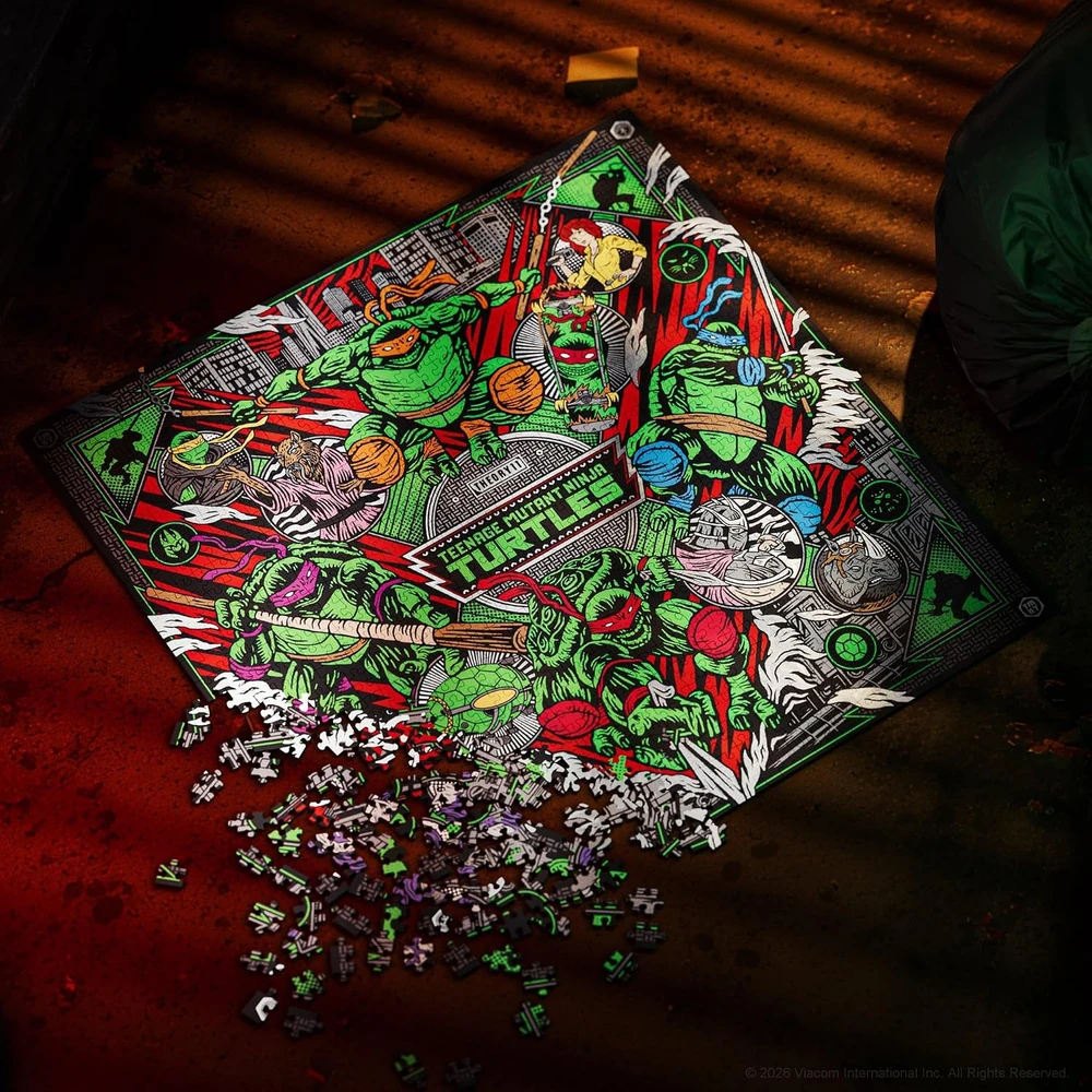 Theory 11 Dėlionė - Theory11 Teenage Mutant Ninja Turtles 1 000 dalių dėlionė 65 × 65 cm