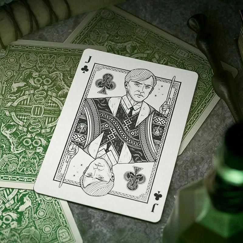 Theory 11 Harry Potter Slytherin Žalios Theory11 Žaidimo Kortos