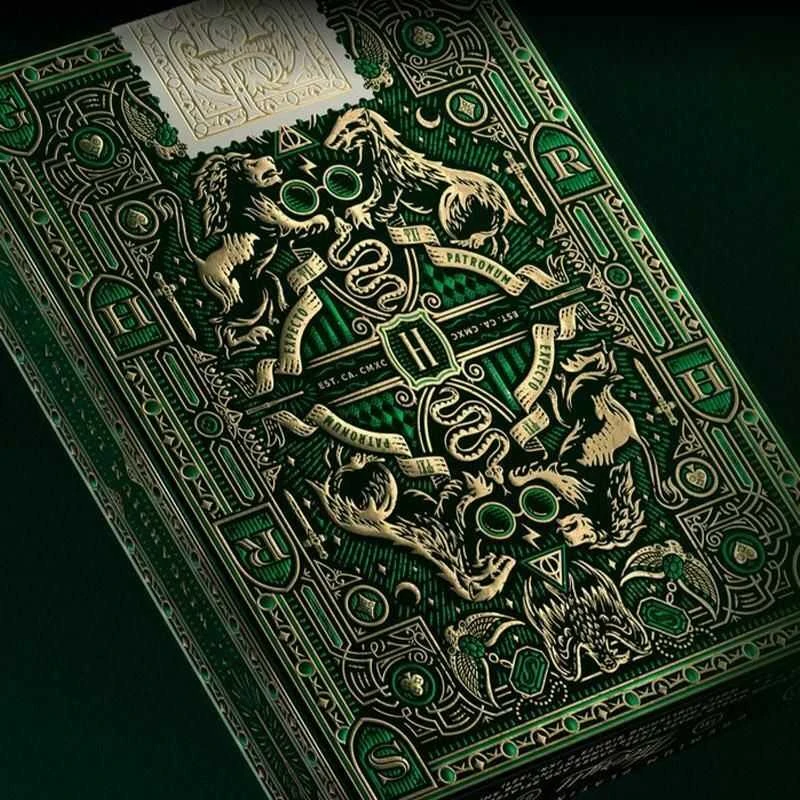 Theory 11 Harry Potter Slytherin Žalios Theory11 Žaidimo Kortos