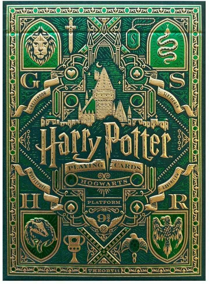 Theory 11 Harry Potter Slytherin Žalios Theory11 Žaidimo Kortos