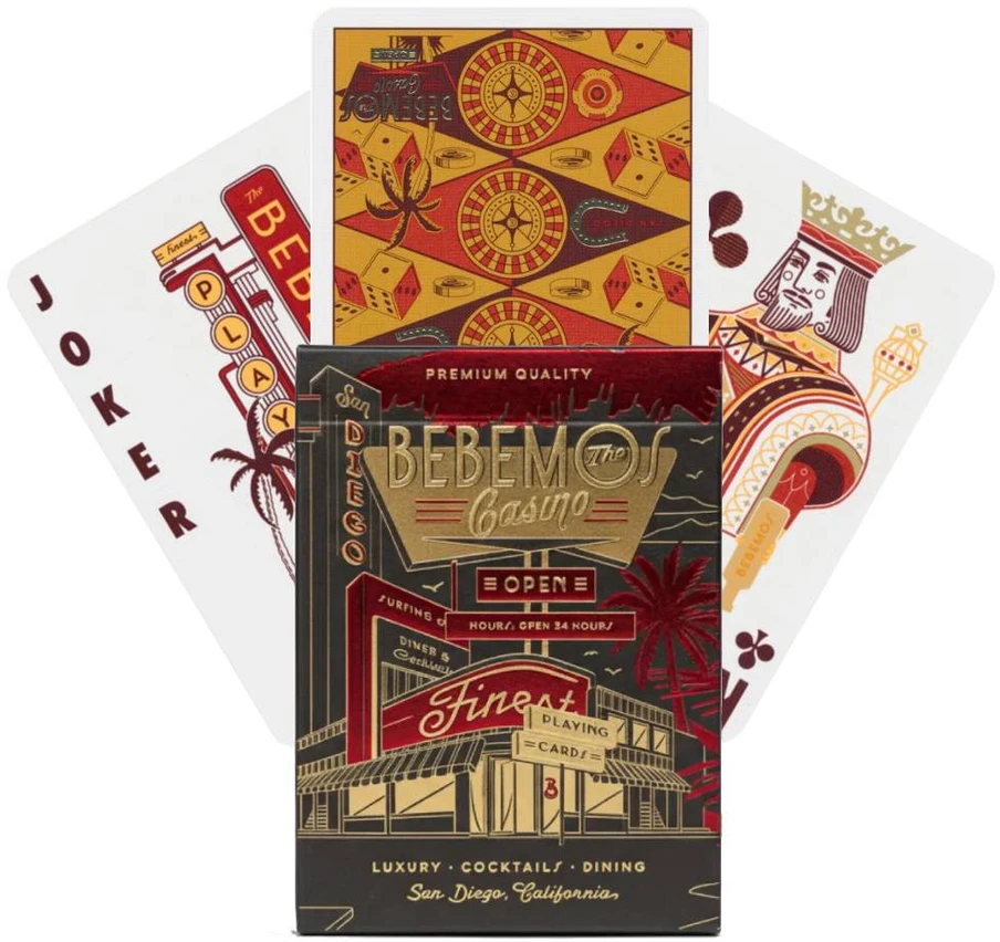 Theory 11 Kolekcionuojamos Kortelės - Theory11 Bebemos Casino 52 Kortelės, 2 Juokdariai, FSC Sertifikuota