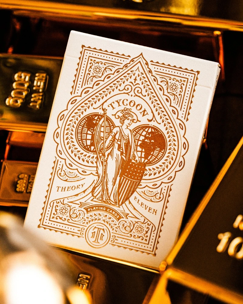 Theory 11 Tycoon Midas Edition jubiliejinės auksinės žaidimo kortos magijai