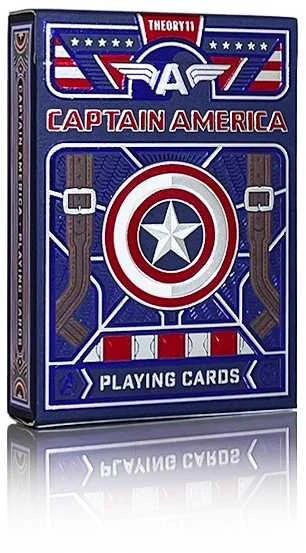 Theory 11 Marvel Kapitonas Amerika žaidimo kortos – premium, kolekcinės, pokeriui