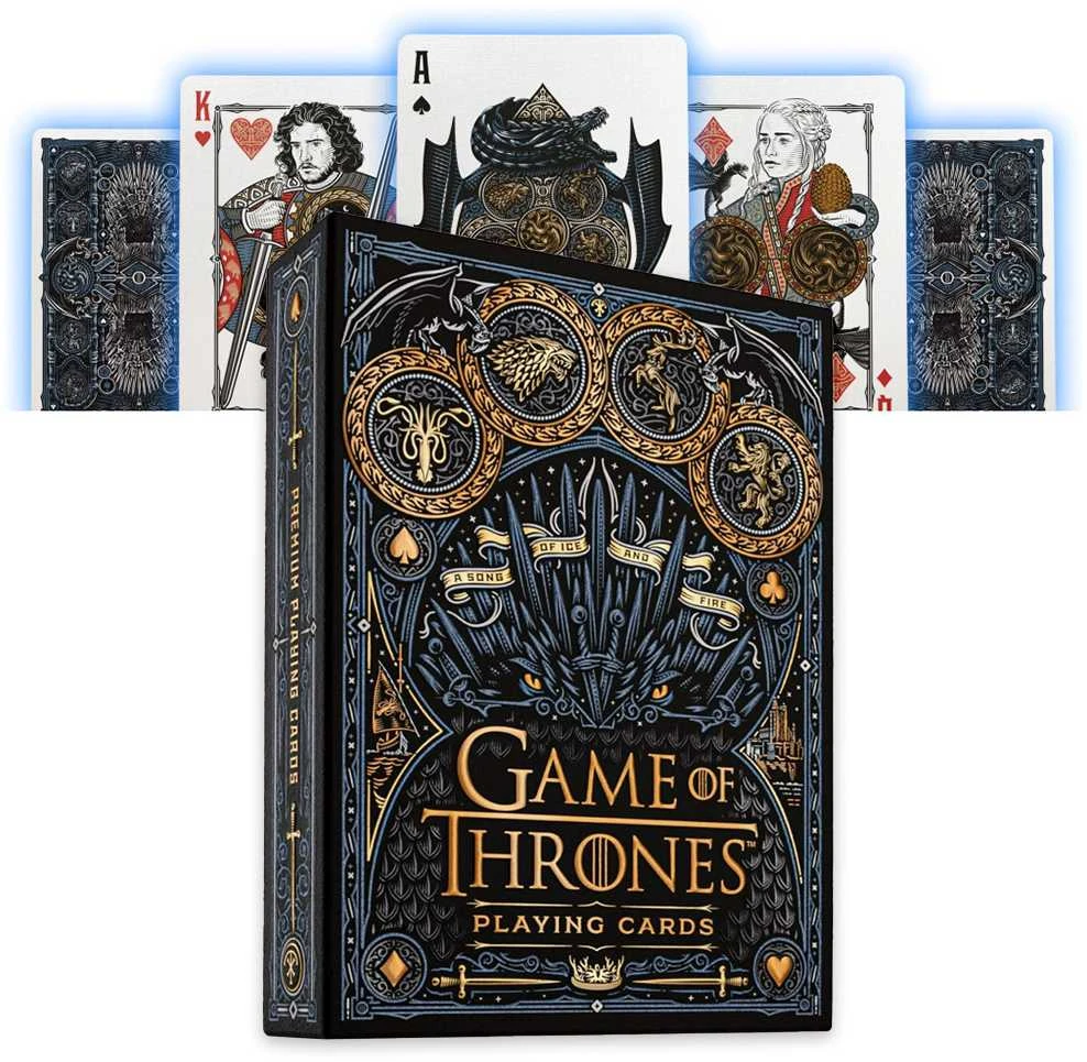 Theory 11 Kortų Žaidimas - Game Of Thrones Theory11 52 Kortos FSC Sertifikuota Plastikinė Danga