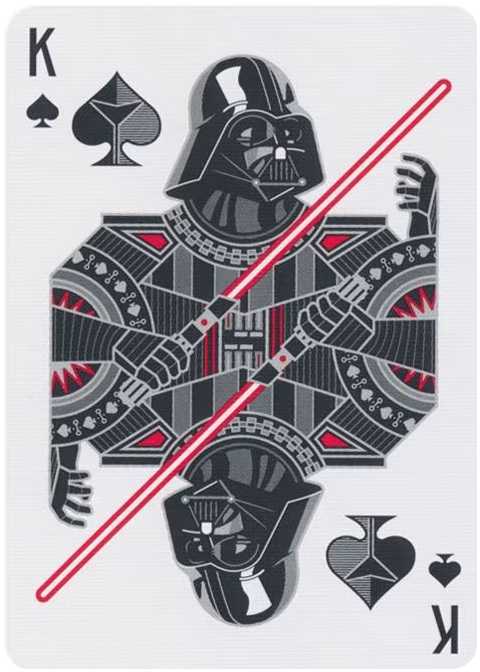 Theory 11 Kortų Žaidimas - Star Wars: Tamsos Pusė 54 Kortos Juoda Sidabrinė Raudona