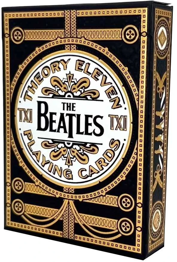 Theory 11 Kortų Žaidimas - The Beatles Speciali Išleidimo 52 Kortos su Džokeriais Juodos spalvos