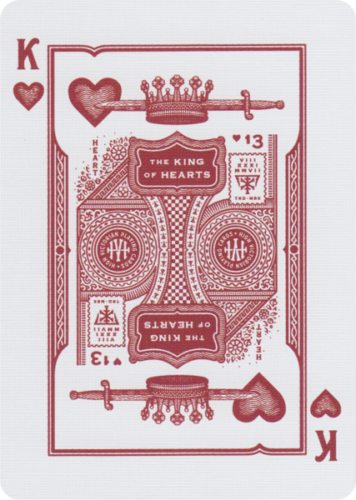 Theory 11 Žaidimų Kortos - Theory11 High Victorian 52 Kortos 2 Džokeriai Raudonos
