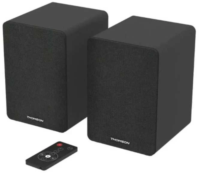Kompiuterio kolonėlės Knygų Lentynos Garsiakalbiai Thomson Hifi 50W BT 5.0 Rca Juodi