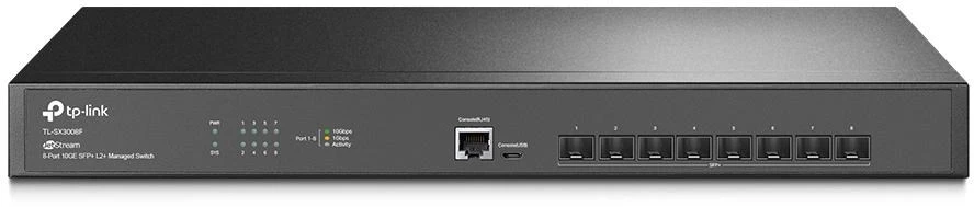 Tinklo Įranga - TP-Link SX3008F Valdomas Jungiklis 8x10G Pluošto Prievadai 160Gbps