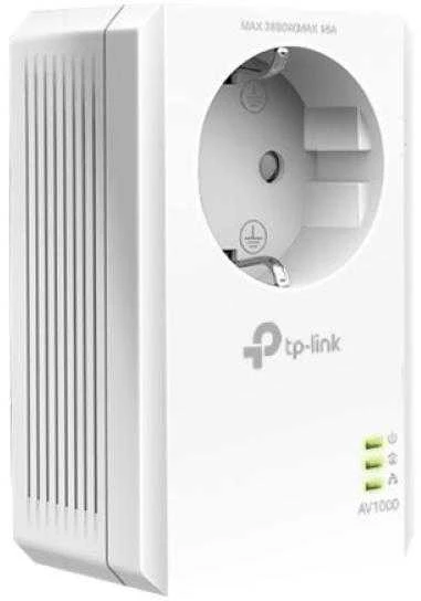 TP-LINK | AV1000 Gigabit Passthrough Powerline Adapteris | TL-PA7017P | 1000 Mbit/s | Ethernet LAN (RJ-45) jungtys 1 | Nėra „Wi-Fi“ | Papildomas lizdas