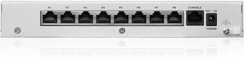 Maršrutizatorius ZYXEL USG FLEX 100 H, 8 GIGABIT USER-DEFINABLE PORTS, 1*USB WITH 1 YR ENTRY DEFENSE PACK (5Y WARRANTY)