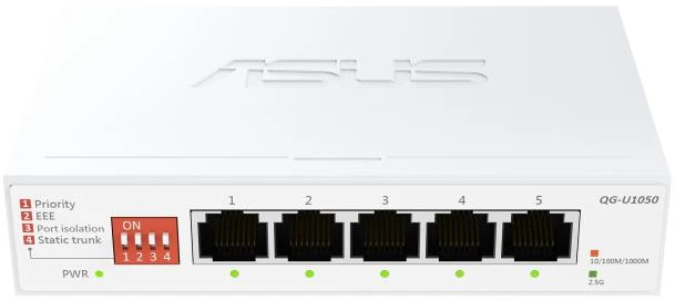 Šakotuvas Asus | QG-U1050 | Komutatorius, 5 prievadų | Nevaldomas | Stalinis kompiuteris