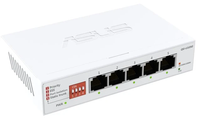 Šakotuvas Asus | QG-U1050 | Komutatorius, 5 prievadų | Nevaldomas | Stalinis kompiuteris