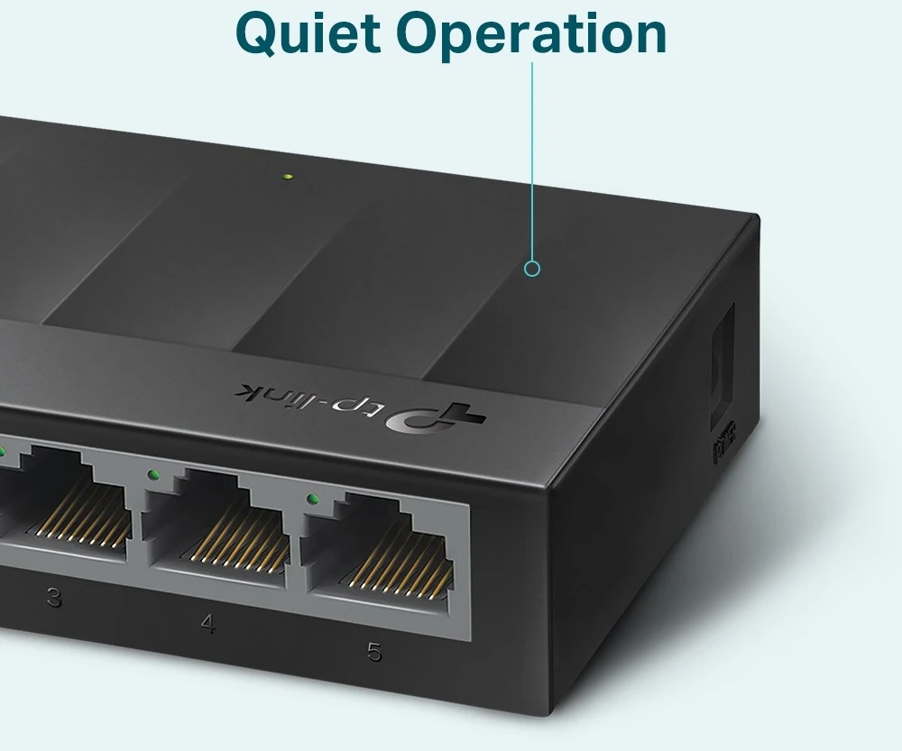 Šakotuvas TP-LINK LiteWave 5 prievadų Gigabit Desktop Switch 5 Gigabit RJ45 Ports Desktop Plastikinis dėklas