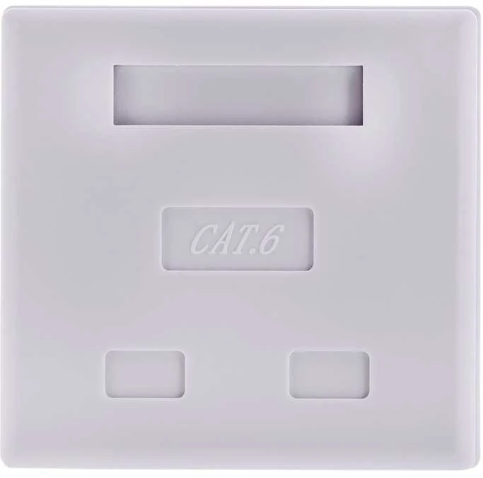 Tinklo Jungtis - Alantec GN011 Cat6 2-Port Balta
