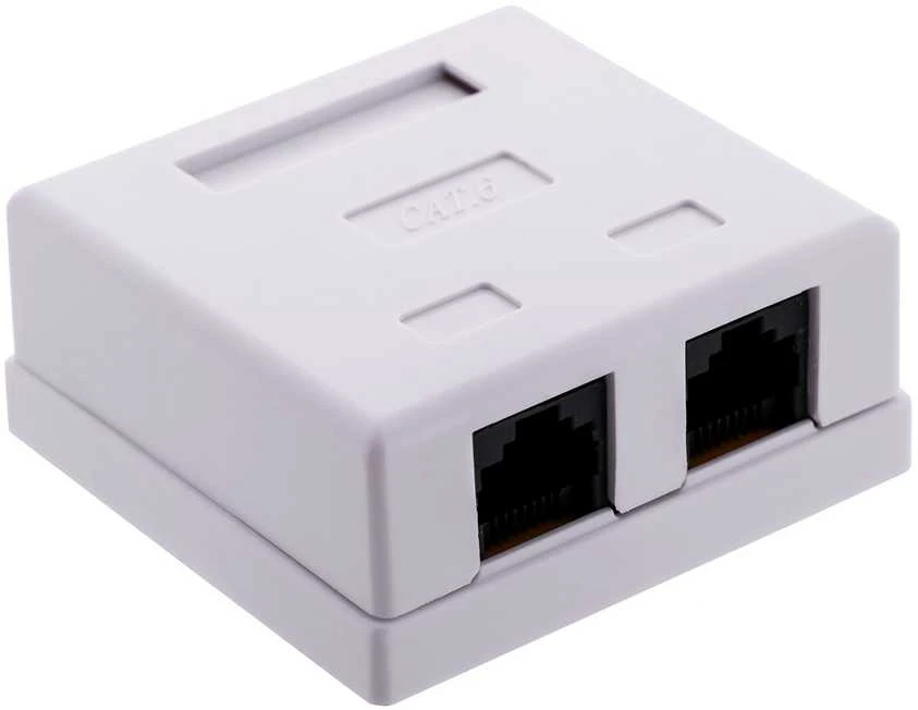 Tinklo Jungtis - Alantec GN011 Cat6 2-Port Balta