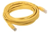Alantec A-LAN KKU5ZOL0.5 tinklo kabelis geltonas 0,5 m Cat5e U/UTP (UTP)