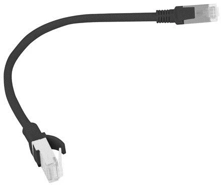 LANBERG PCU5-10CC-0025-BK Patchcord RJ45 kat. 5e UTP 0,25m judas