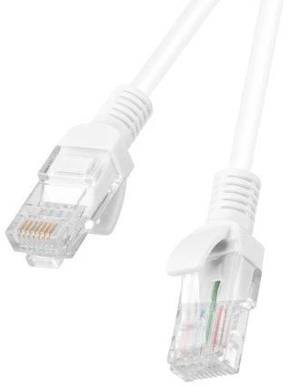 LANBERG patchcord kat.5e 2m baltas