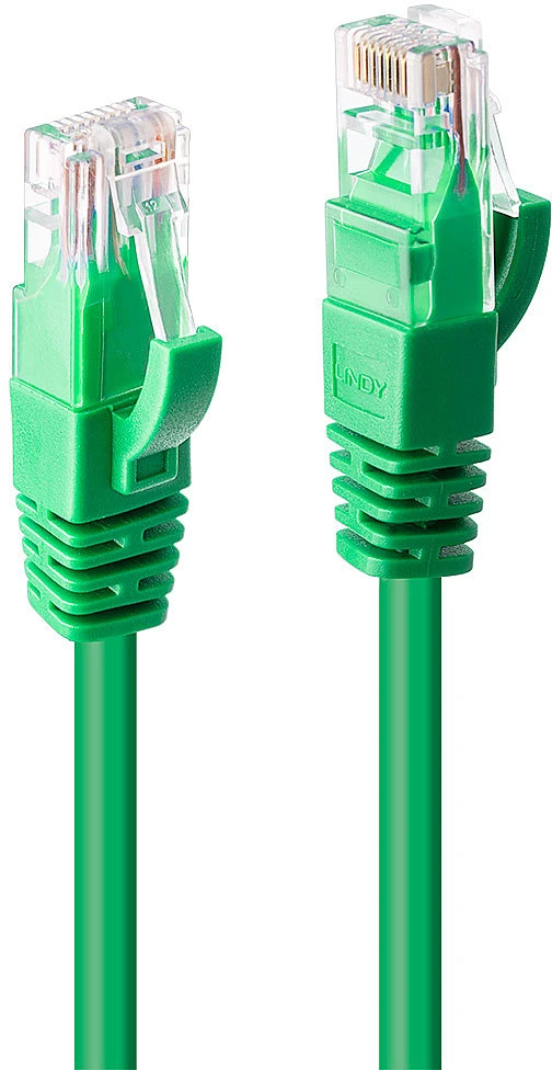 Tinklo Kabelis - LINDY Cat.6 U/UTP Tinklo Kabelis, RJ45, M/M, 250MHz, 0.3 m, Žalias