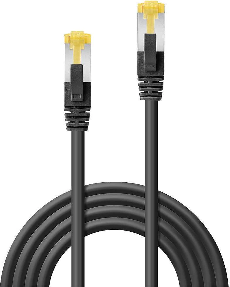 Tinklo Kabelis - LINDY S/FTP LSZH Tinklo Kabelis, Cat.6A Jungtis, Cat.7 Raw, RJ45, M/M, 3 m, Juodas