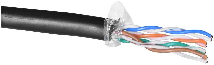 Tinklo Kabelis - Q-LANTEC KIU5OUTS305Q Cat5e 305 m Juodas