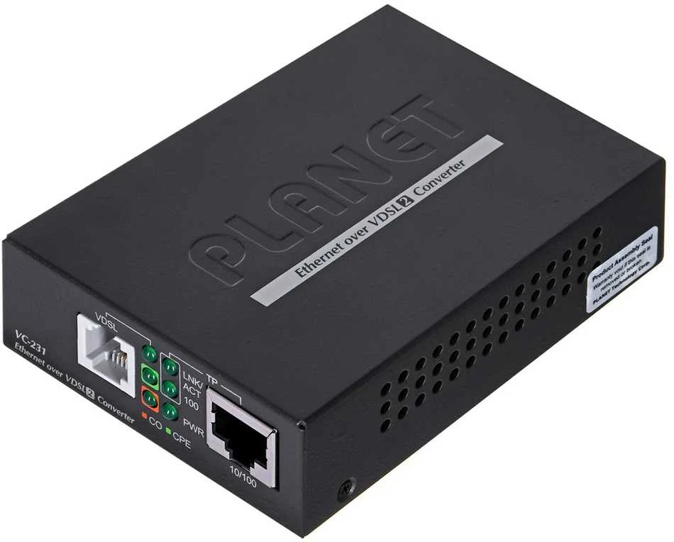 Tinklo Keitiklis - Planet VC-231G 1000 Mbit/s Ethernet LAN Juodas