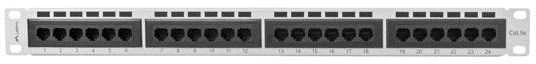 LANBERG PPU5-1024-S Patch Panel 24 prievadai 1U kat. 5e pilkas