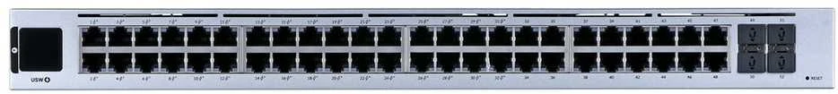 Šakotuvas Ubiquiti | UniFi komutatorius | USW-48-POE | PoE+ jungčių kiekis: 32