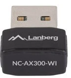 Maršrutizatorius Lanberg USB adapteris belaidžio tinklo plokštė, NC-AX300-WI AX300