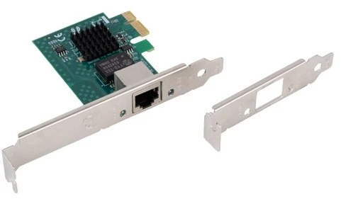 NETWORK CARD LANBERG PCI EXPRESS X1 1X RJ45 2.5GB LOW PROFILE BRACKET