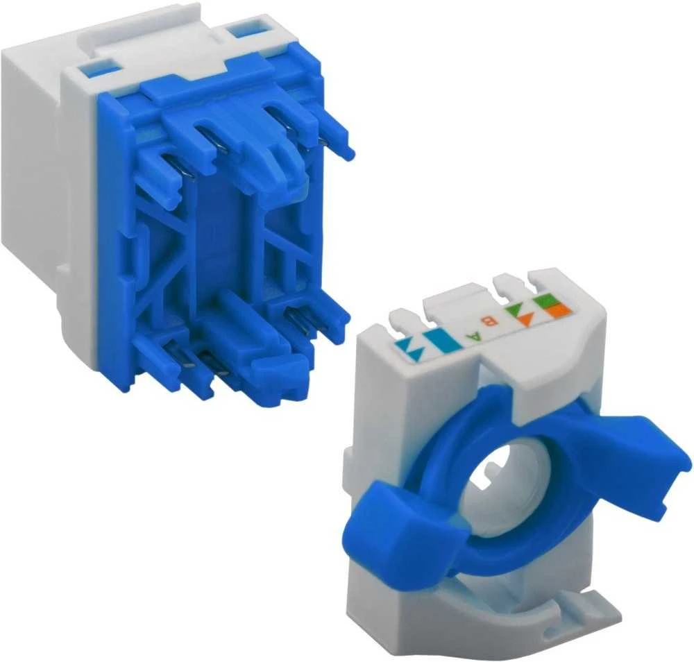 TECHLY CAT 6a KeyStone RJ45 Jack UTP neekranuotas įrankis be įrankių