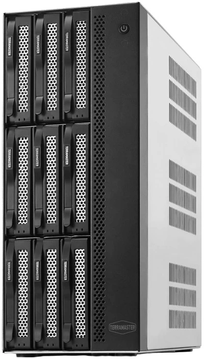 „TERRAMASTER T9-500 Pro NAS“ failų serveris: „Intel Core i7-1255U“, 16 GB RAM, 9 lizdai
