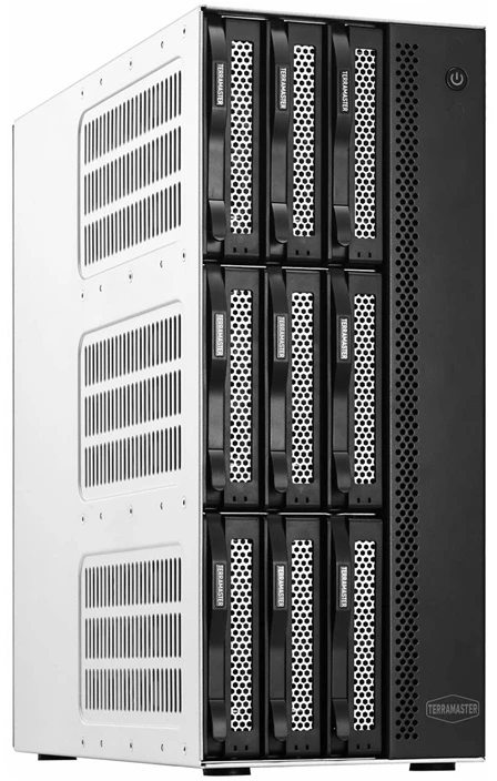 „TERRAMASTER T9-500 Pro NAS“ failų serveris: „Intel Core i7-1255U“, 16 GB RAM, 9 lizdai