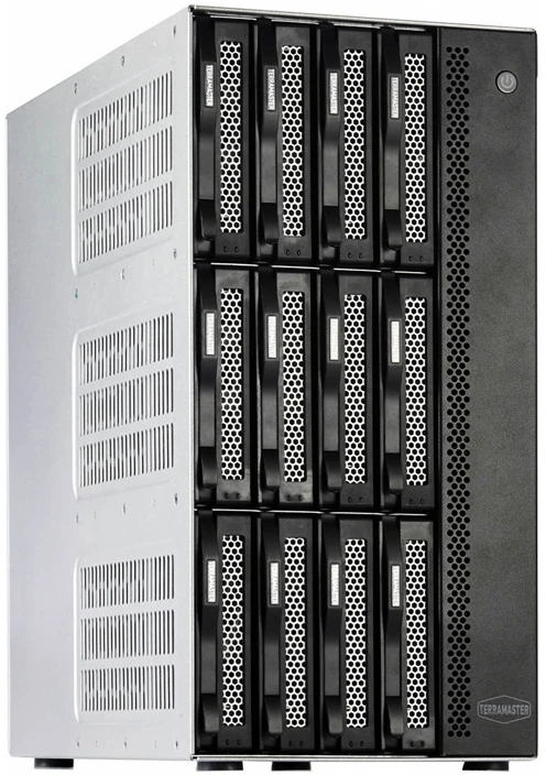 „TERRAMASTER T12-500 Pro NAS“ failų serveris su „Intel Core i7-1255U“, 16 GB RAM, 12 lizdų