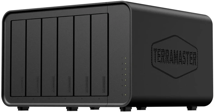 „TERRAMASTER F6-424 NAS“ failų serveris su „Intel Celeron N95“, 8 GB RAM, 6 lizdais
