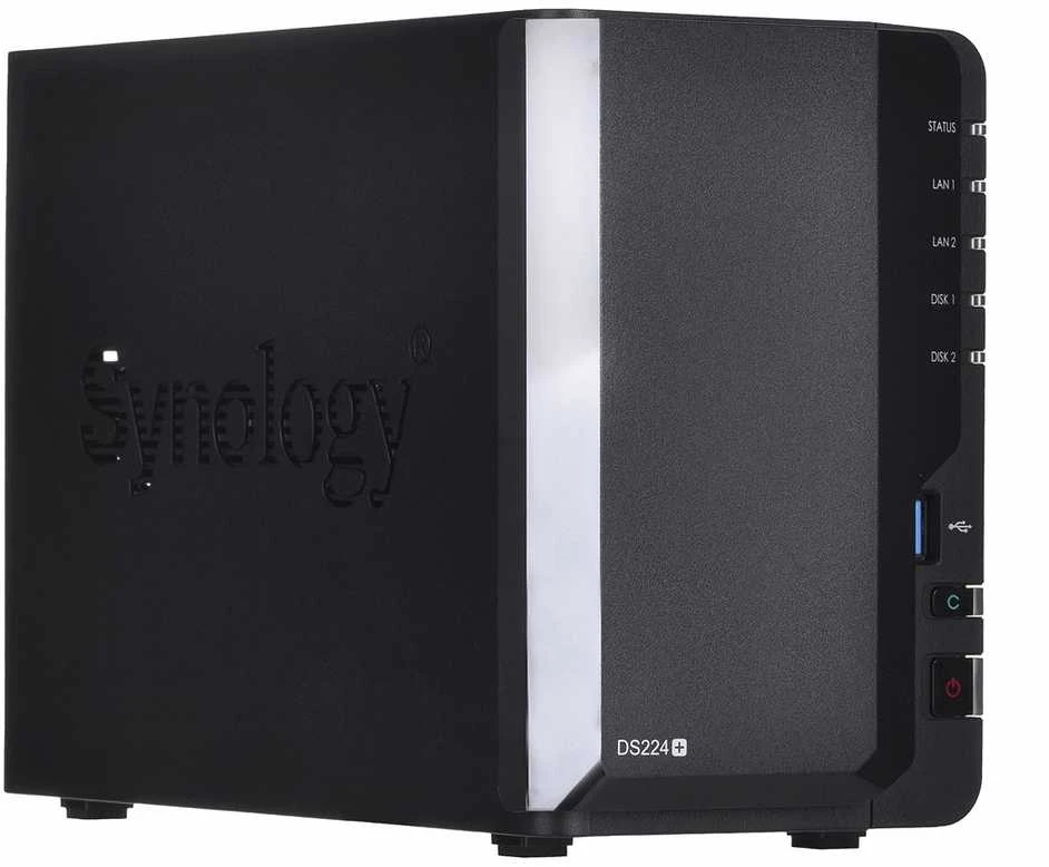 Serveris DS224+ SYNOLOGY NAS STORAGE TOWER 2BAY | Be HDD | Be RAM