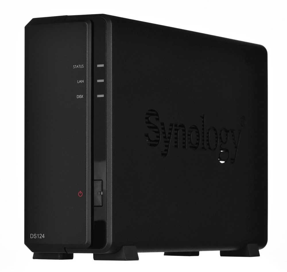 Serveris SYNOLOGY DS124 1-Bay NAS RTD1619B 1GB RAM