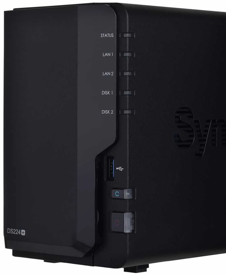 Serveris DS224+ SYNOLOGY NAS STORAGE TOWER 2BAY | Be HDD | Be RAM