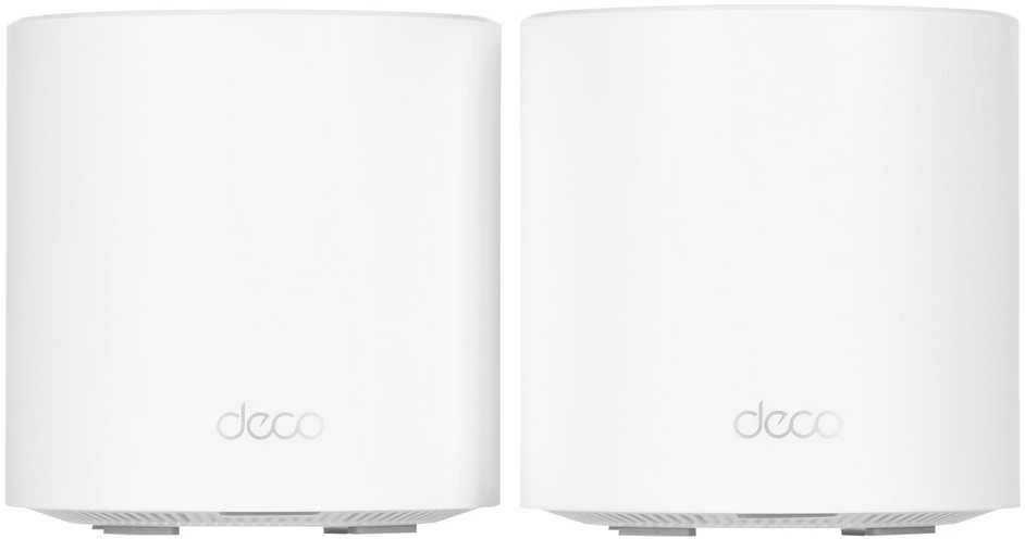Maršrutizatorius TP-LINK | „AX1800 Whole Home Mesh Wi-Fi 6“ sistema | Deco X20 (2 pakuotės) | 802.11ax | 1201+574 Mbit/s | 10/100/1000 Mbit/s | Ethernet LAN (RJ-45) jungtys 2 | Tinklelio palaikymas Taip | MU-MiMO Taip | Nėra mobiliojo plačiajuosčio ryšio | Antenos tipas 4xInternal per Deco uni