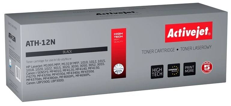 Tonerio kasetė - Activejet ATH-12N Supreme, 2 300 puslapių, juoda