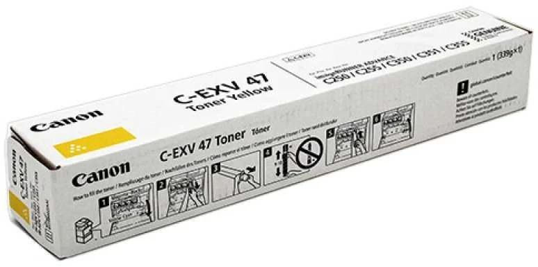 Canon C-EXV 47 (8519B002) Lazerinė kasetė, Geltona