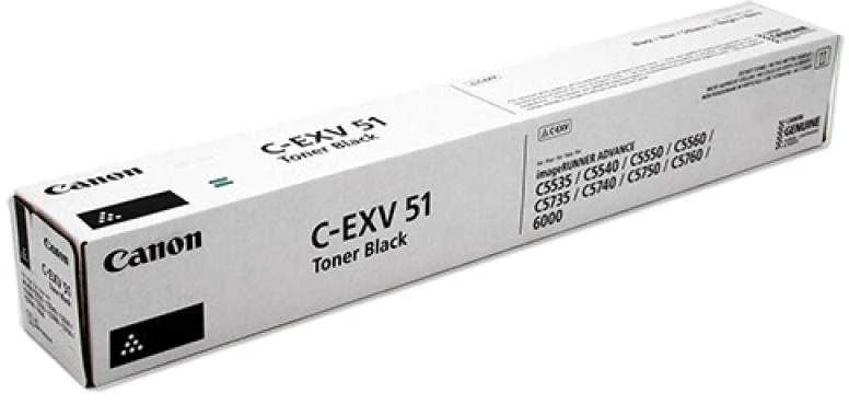 Canon C-EXV 51 (0481C002) Lazerinė kasetė, Juoda