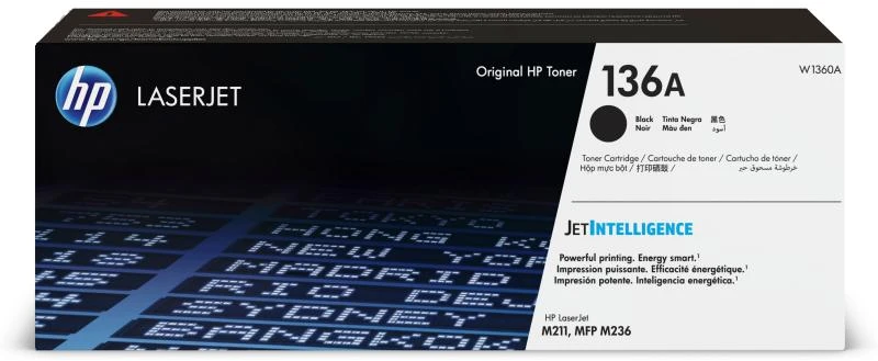 HP 136A (W1360A) kasetė lazeriniams spausdintuvams, Juoda (1150 psl.)